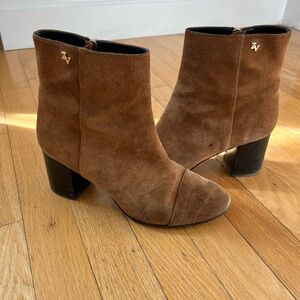Zadig & Voltaire Brown Suede Ankle Booties